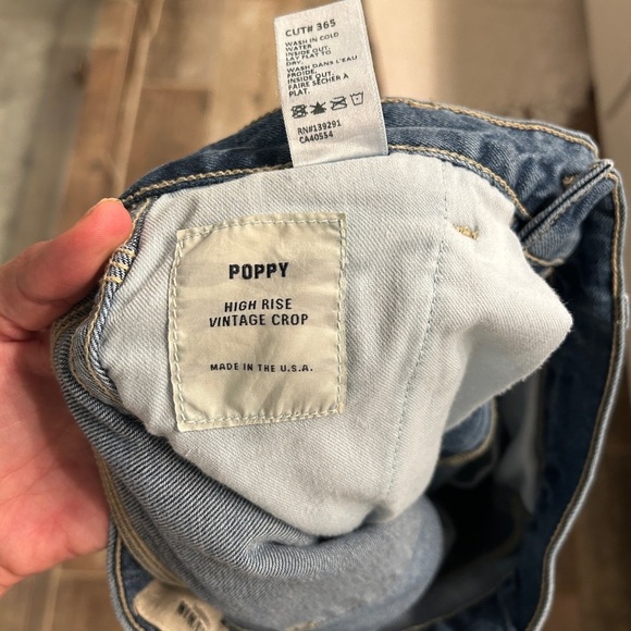 Baldwin Jeans Kansas City Poppy high rise crop 25 - Picture 7 of 8